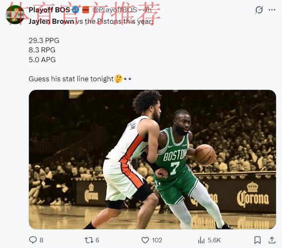 连续五场30+步入巅峰!布朗罚球14中7遭逆转 五年2.85亿还贵吗? 连续五场30+步入巅峰!布朗罚球14中7遭逆转 五年2.85亿还贵吗?